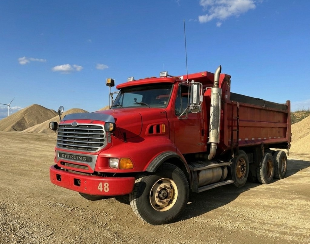 Sterling dump truck ready for excavating and site work in Columbia County